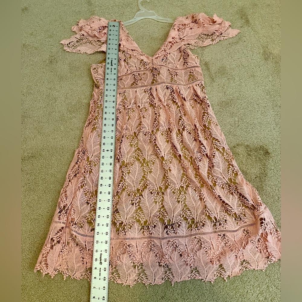 Motherhood Maternity Blush Lace Dress